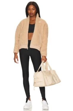 Nike NSW Swoosh Plush Jacket Hemp & White 9 Nike NSW Swoosh Plush Jacket Hemp & White -FREE PEOPLE || Nike || Steve Madden Sales Store NIKR WO85 V5