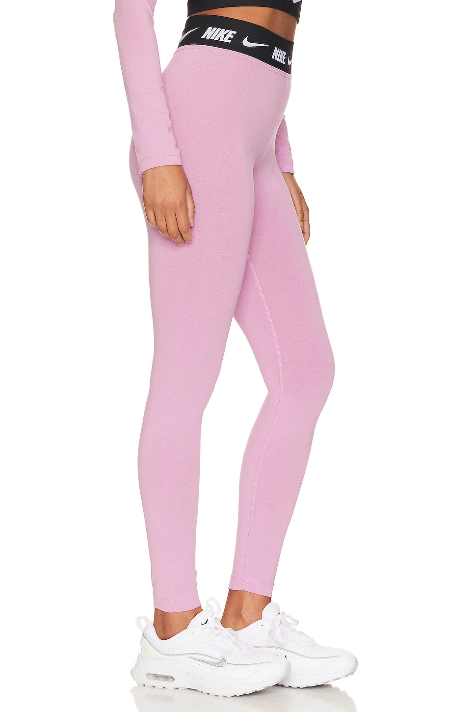 Nike NSW High Waisted Legging Orchid & Black 2 Nike NSW High Waisted Legging Orchid & Black - Image 2
