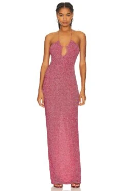 Yolanda Gown Raspberry