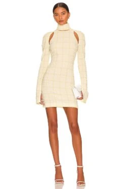 Nanushka Kali Dress Yellow