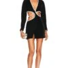 Cut Out Mini Dress Black