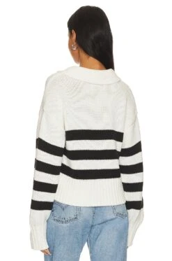 Arlo Polo Sweater Midnight Cream Stripe -FREE PEOPLE || Nike || Steve Madden Sales Store PSTL WK87 V3