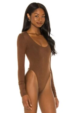 Scoop Neck Long Sleeve Bodysuit Chocolate -FREE PEOPLE || Nike || Steve Madden Sales Store REOR WS8 V3