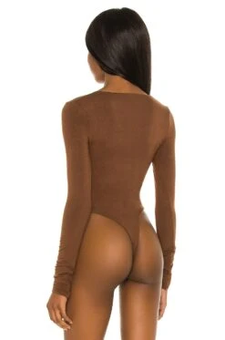 Scoop Neck Long Sleeve Bodysuit Chocolate -FREE PEOPLE || Nike || Steve Madden Sales Store REOR WS8 V4