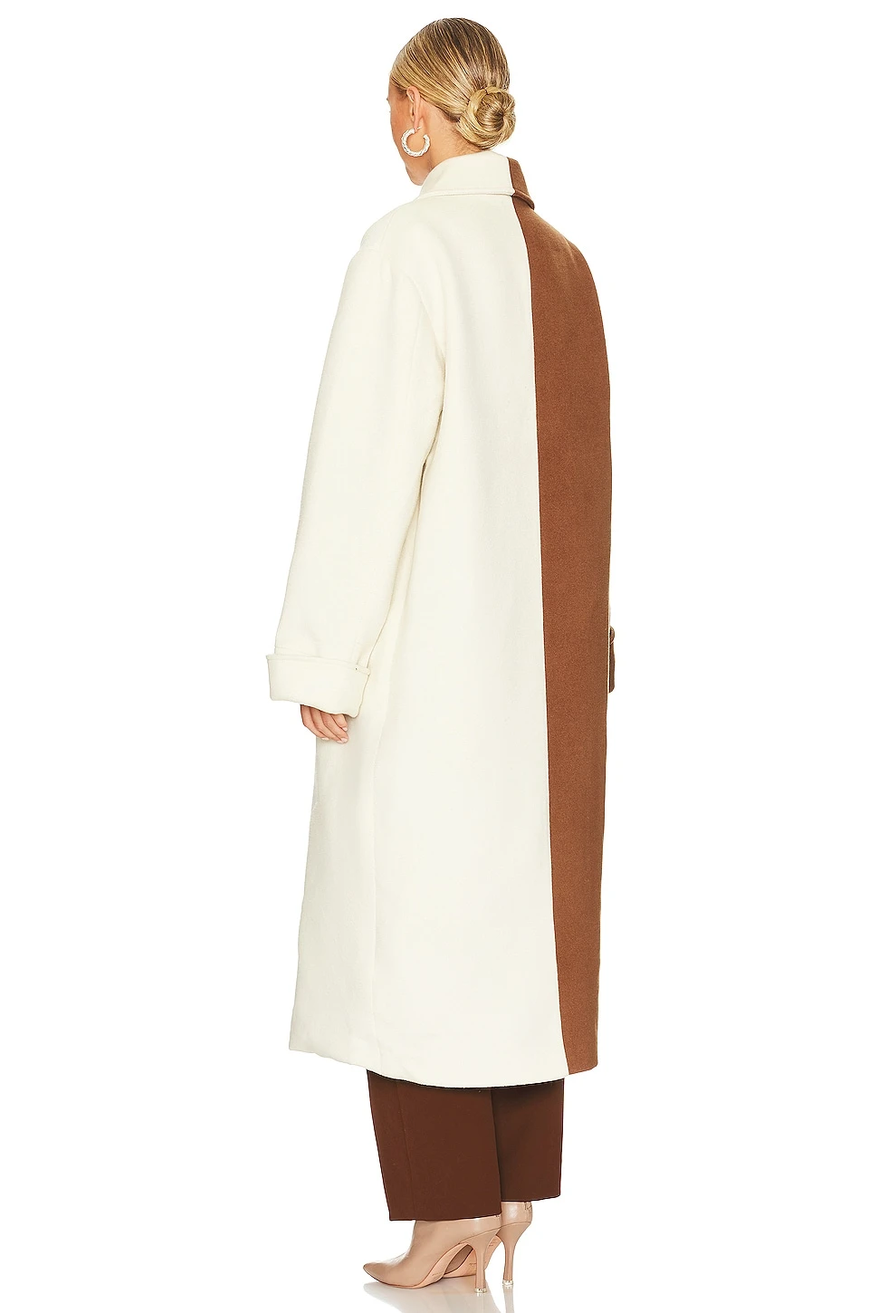 Minka Coat Ivory & Mahogany 4 Minka Coat Ivory & Mahogany - Image 4