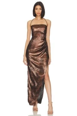Phoenix Maxi Dress Bronze