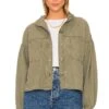 Sanctuary Keystone Shirt Jacket Trail Green