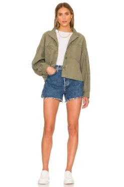 Sanctuary Keystone Shirt Jacket Trail Green -FREE PEOPLE || Nike || Steve Madden Sales Store SANC WO295 V4