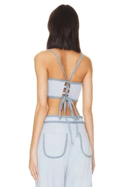 Avery Top Sky Blue -FREE PEOPLE || Nike || Steve Madden Sales Store SBNA WS98 V3