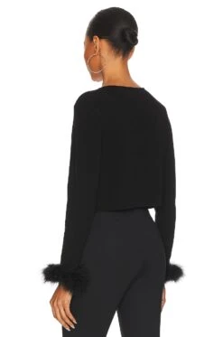 Detachable Feathers Knit Cardigan Black -FREE PEOPLE || Nike || Steve Madden Sales Store SEPE WK1 V4