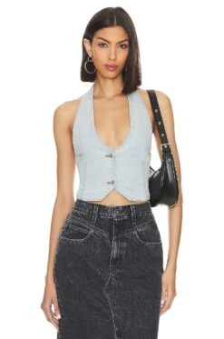 Manny Denim Vest Skylight