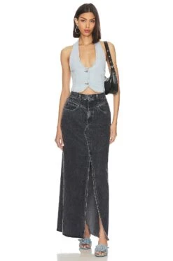 Manny Denim Vest Skylight -FREE PEOPLE || Nike || Steve Madden Sales Store SERR WO25 V4