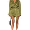 Shona Joy Arienzo Blazer Dress Green Olive