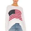 Show Me Your Mumu Woodsy Sweater American Flag Print