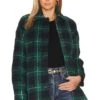 Steve Madden Belle Plaid Shacket Ponderosa Pine