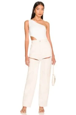 Song Of Style Khari Bodysuit White -FREE PEOPLE || Nike || Steve Madden Sales Store SOSR WS188 V6