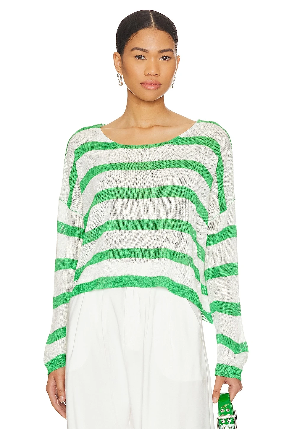 Adriana Knit Sweater White & Red 7 Adriana Knit Sweater White & Red - Image 7