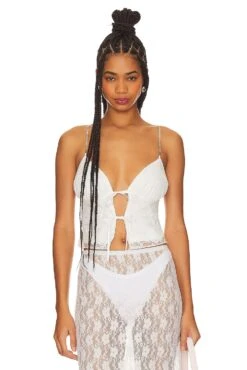 Brooke Lace Cami Top Ivory