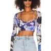 Benedita Crop Top Floral Multi