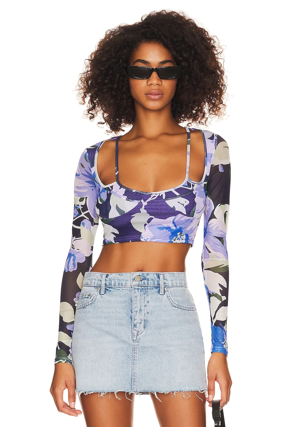 Benedita Crop Top Floral Multi 1 Benedita Crop Top Floral Multi