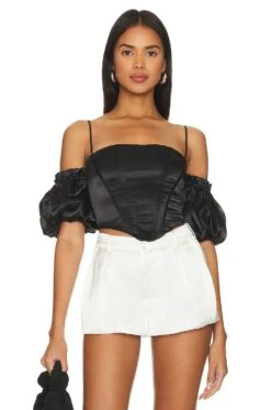 Phoebe Corset Top Black