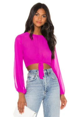 Jemma Tie Front Shirt Fuchsia -FREE PEOPLE || Nike || Steve Madden Sales Store SPDW WS574 V1 1