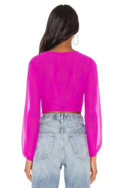 Jemma Tie Front Shirt Fuchsia -FREE PEOPLE || Nike || Steve Madden Sales Store SPDW WS574 V3