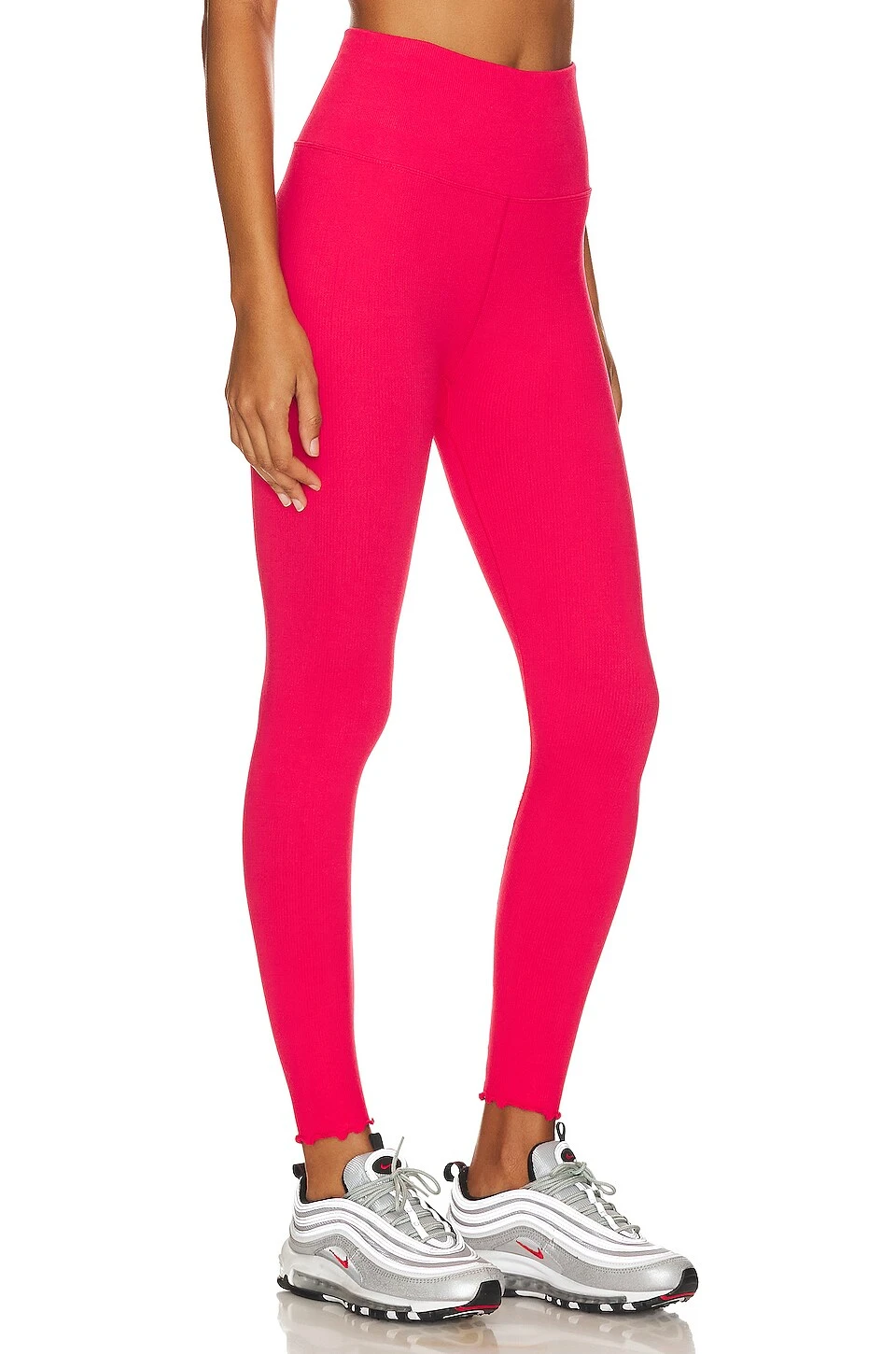 Spiritual Gangster Love Sculpt Ruffle Legging Hibiscus 2 Spiritual Gangster Love Sculpt Ruffle Legging Hibiscus - Image 2