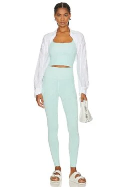 Spiritual Gangster Love Sculpt Jacquard Legging Beachglass Sun Tile Jacquard -FREE PEOPLE || Nike || Steve Madden Sales Store SPRG WP157 V4