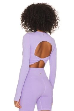 Spiritual Gangster Serene Twist Back Top Cool Violet -FREE PEOPLE || Nike || Steve Madden Sales Store SPRG WS349 V3