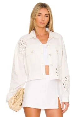 Valentina Embroidered Jacket White
