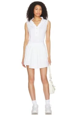 Varley Caine Polo White 7 Varley Caine Polo White -FREE PEOPLE || Nike || Steve Madden Sales Store VARR WS43 V4