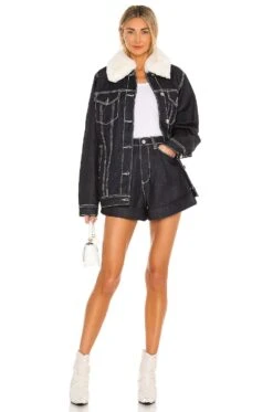 Oversized Faux Fur Jacket Deep Indigo -FREE PEOPLE || Nike || Steve Madden Sales Store WWWR WO3 V5