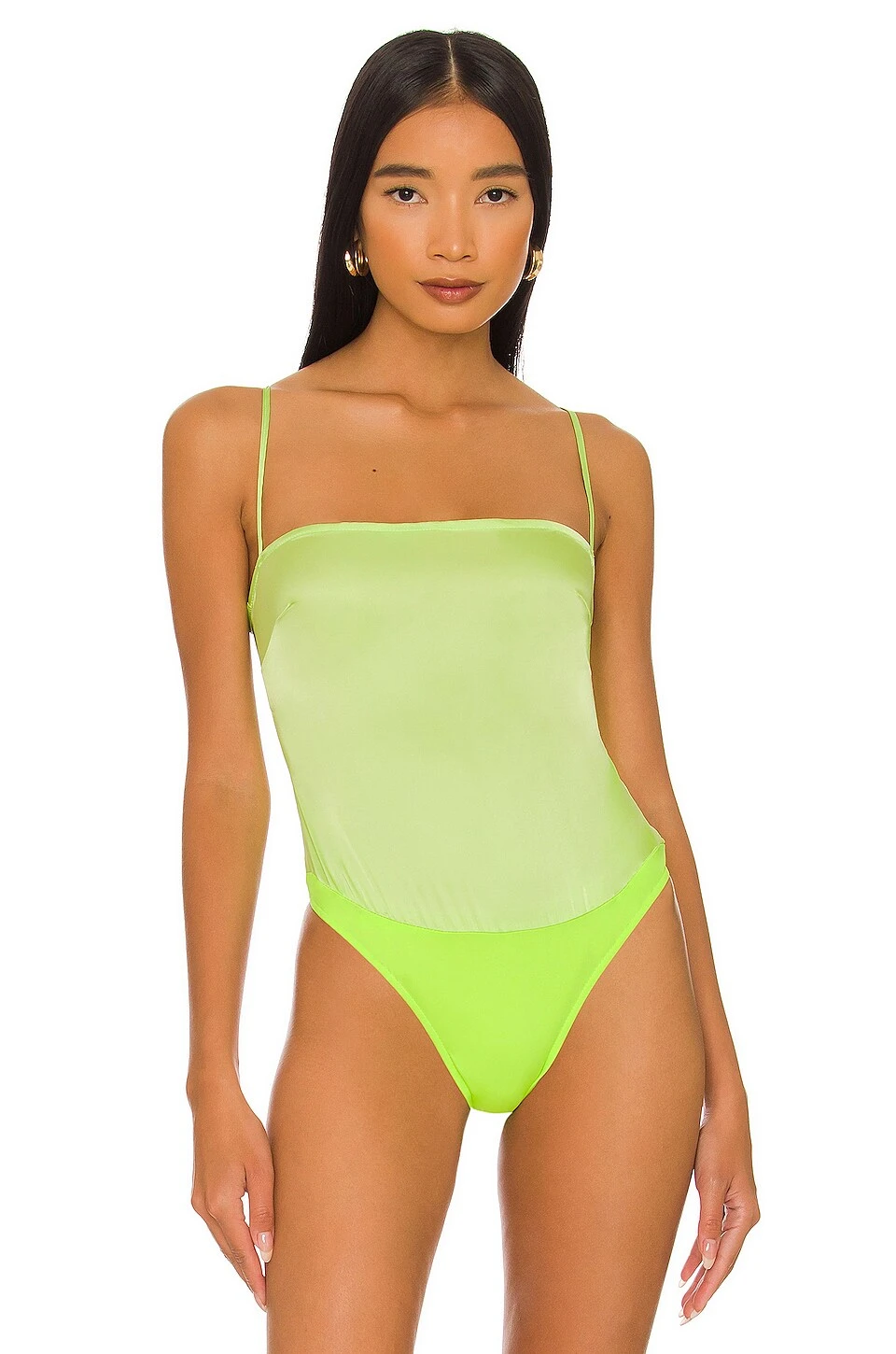 Strappy Bodysuit Sharp Green 2 Strappy Bodysuit Sharp Green - Image 2