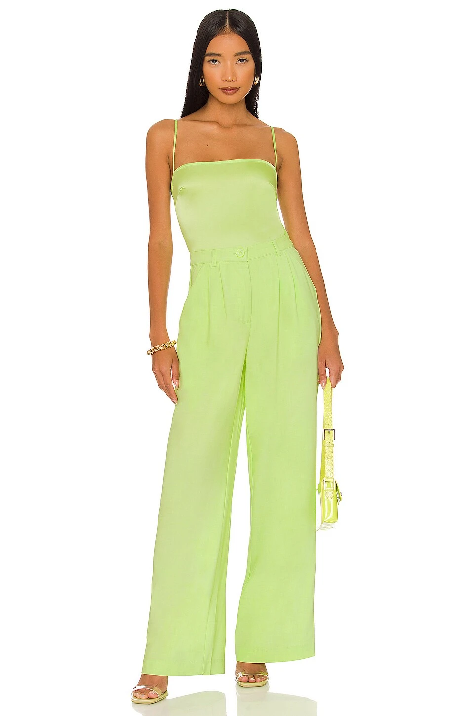 Strappy Bodysuit Sharp Green 5 Strappy Bodysuit Sharp Green - Image 5
