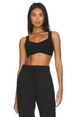 The Isadora Bra Heather Black