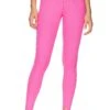 Ribbed High Legging Hot Pink