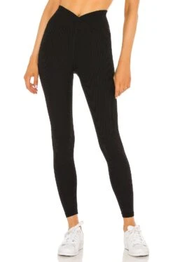 Veronica Ribbed Legging Black
