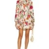 Zimmermann Ginger Mini Dress Ivory Floral